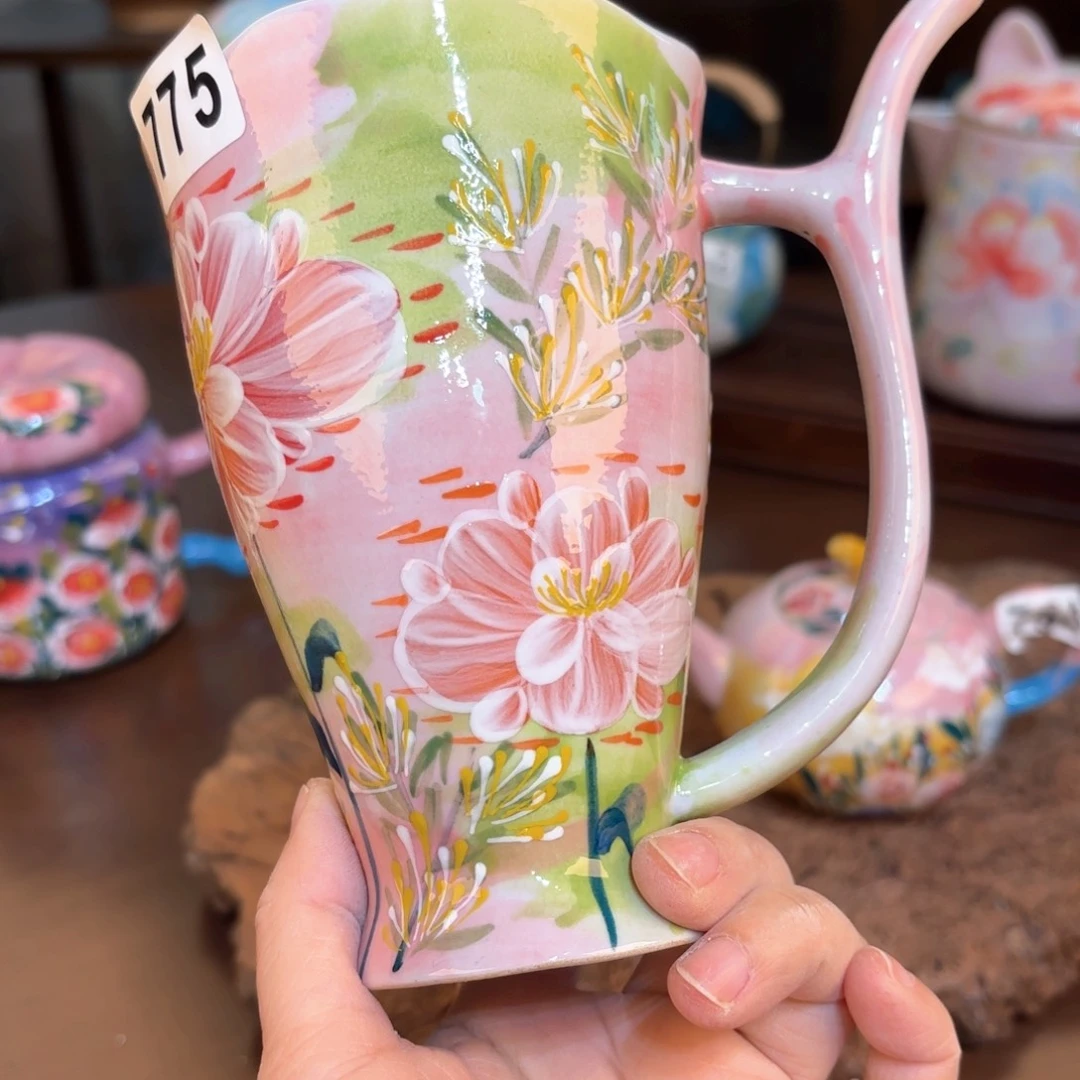 景德镇手绘高温釉下彩陶瓷茶具