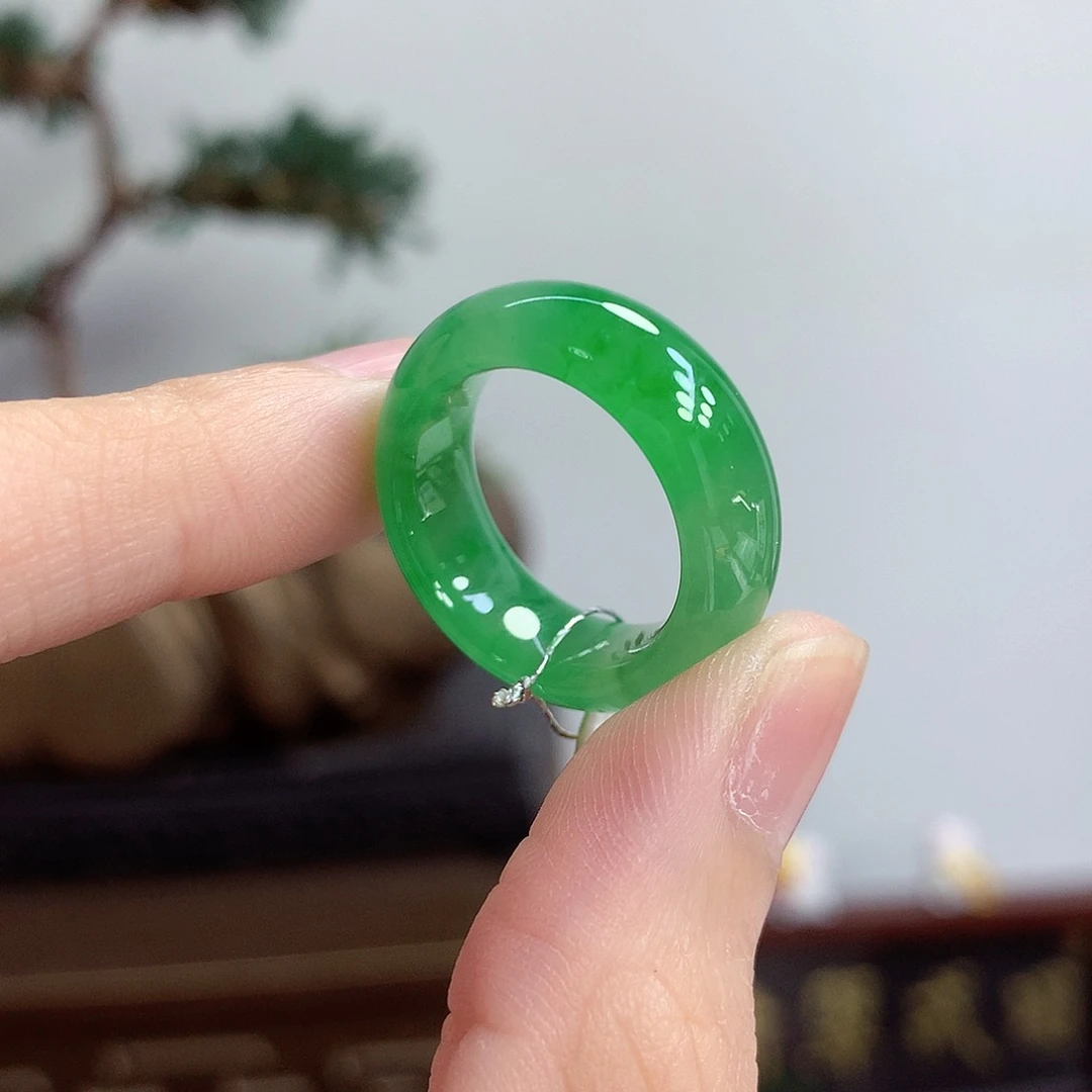 翡翠未镶嵌戒圈14-15号