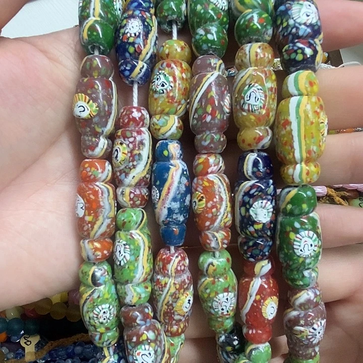 颈饰琉璃人脸糖果034