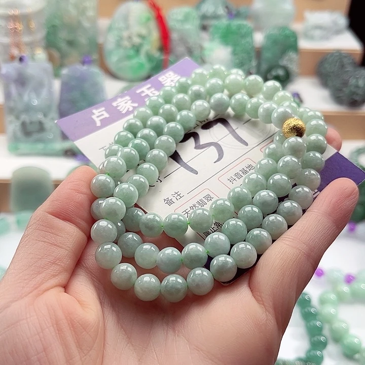 翡翠未镶嵌手链卡8