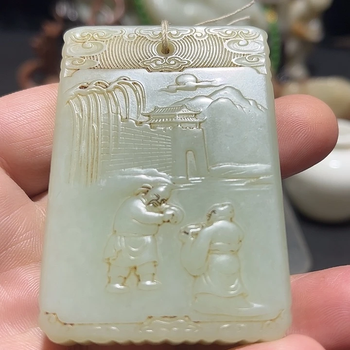 和田玉未镶嵌挂件