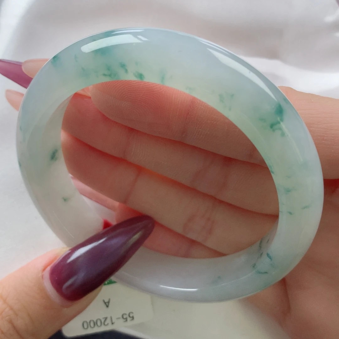 未镶嵌手镯翡翠缅甸天然翡翠A货55.7