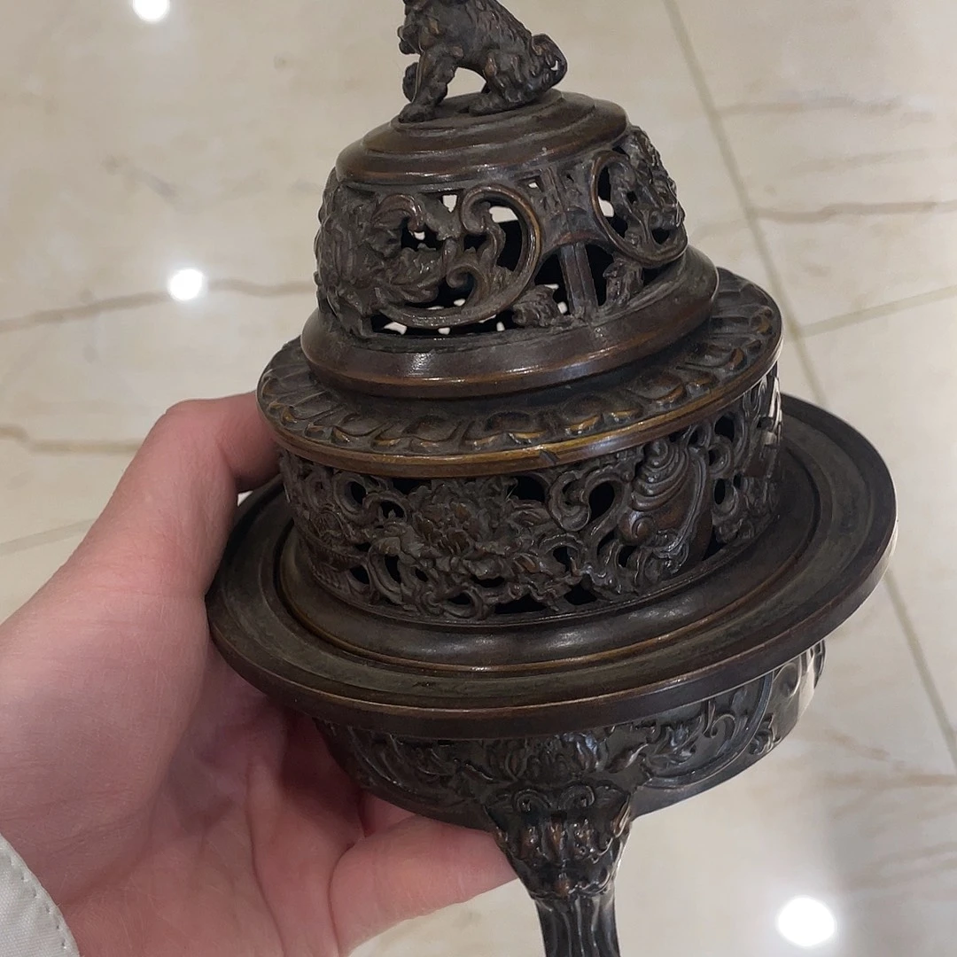 黄铜香炉摆件工艺品