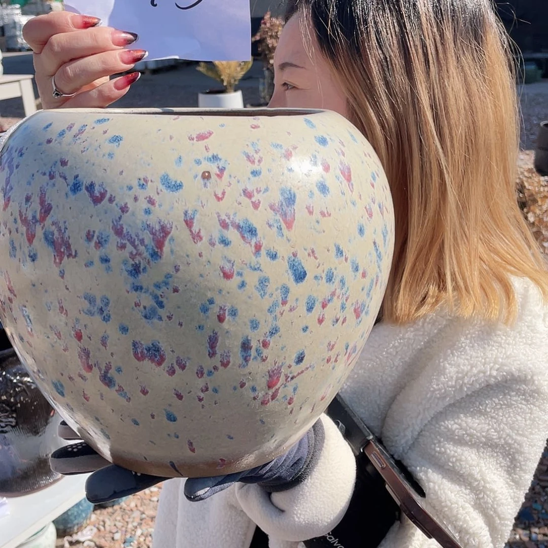 红陶王嫂花盆0129-75