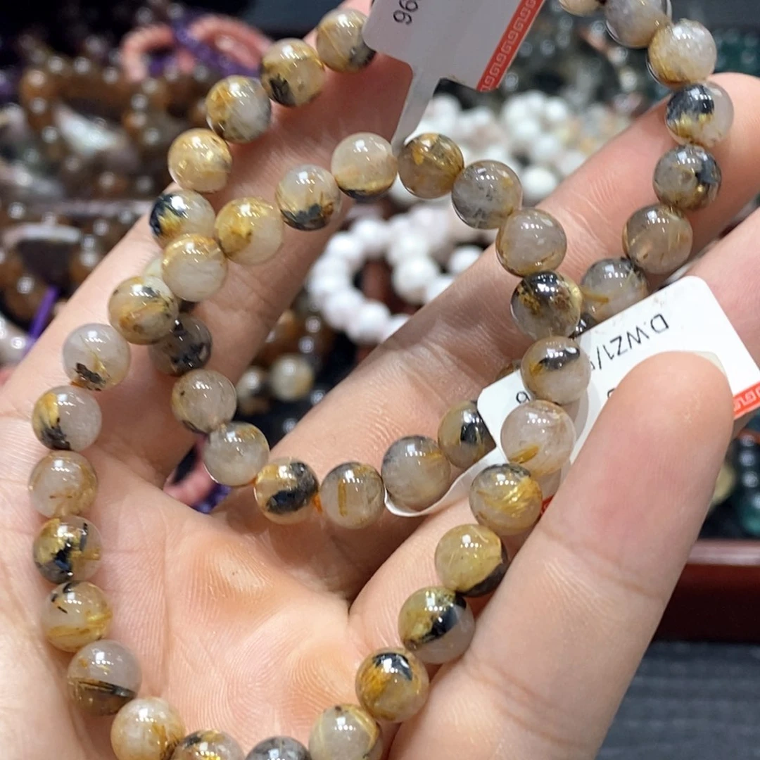 未镶嵌手链水晶钛金花8mm