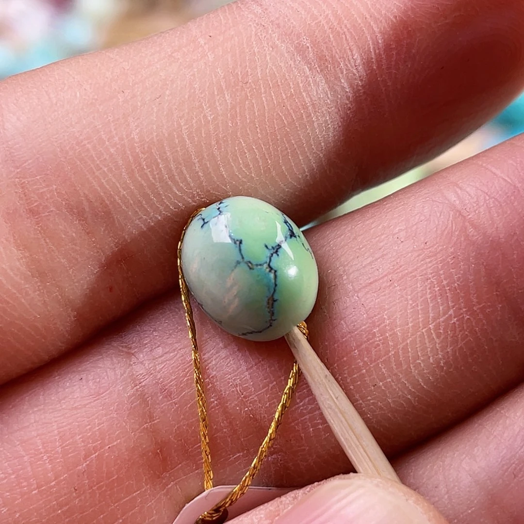 绿松石未镶嵌珠宝奇石8.5mm