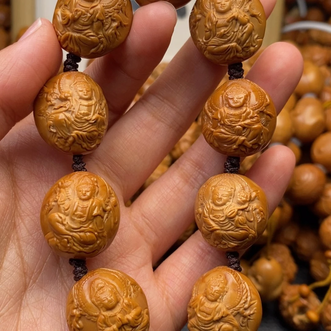 手串橄榄核风景观音微反油