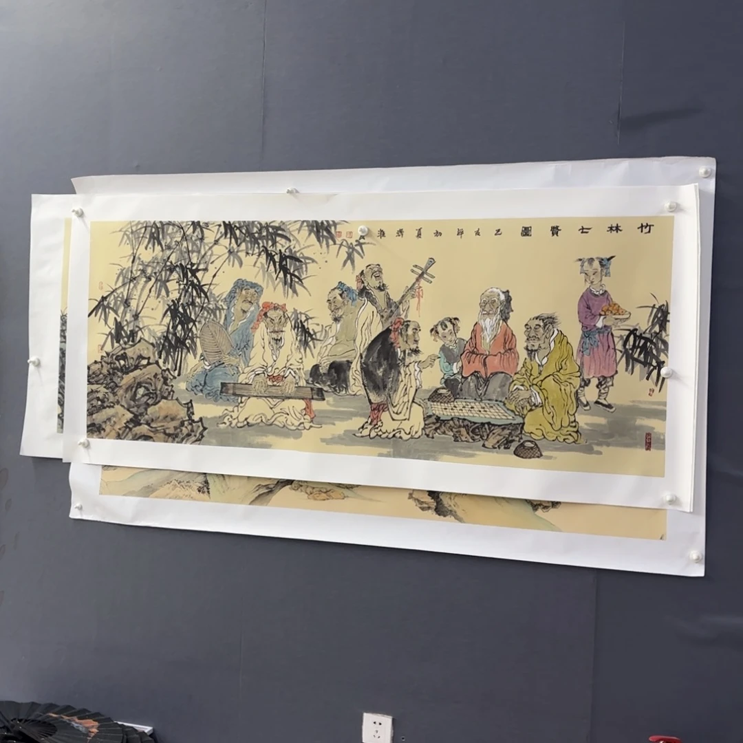 国画杨济淮小六人物艺