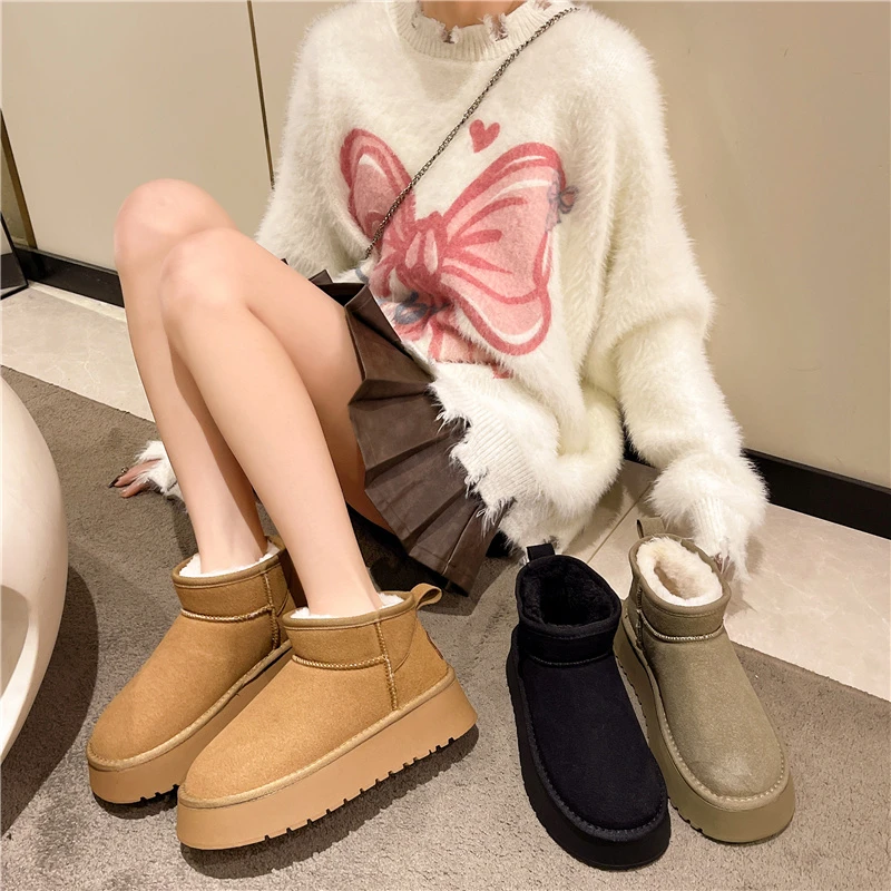 2025年冬季雪地靴时尚雪地靴女款短筒雪地靴5858