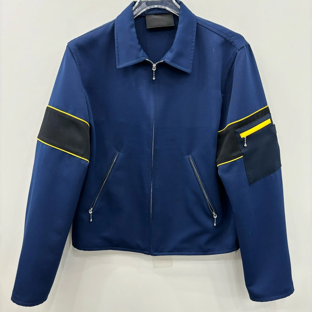 99新 Prada/普拉达 复古拼色拉链夹克外套/尺码48/编号6986