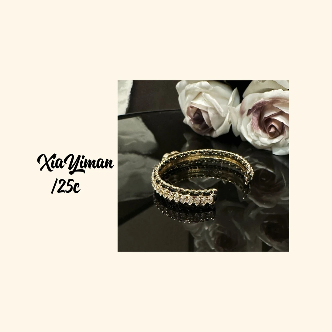 铜合金合成锆石手镯 复古宫廷微镶编织手镯MZ3032