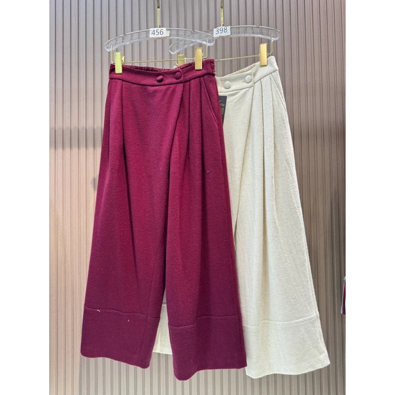 1108 设计款羊毛阔腿裤