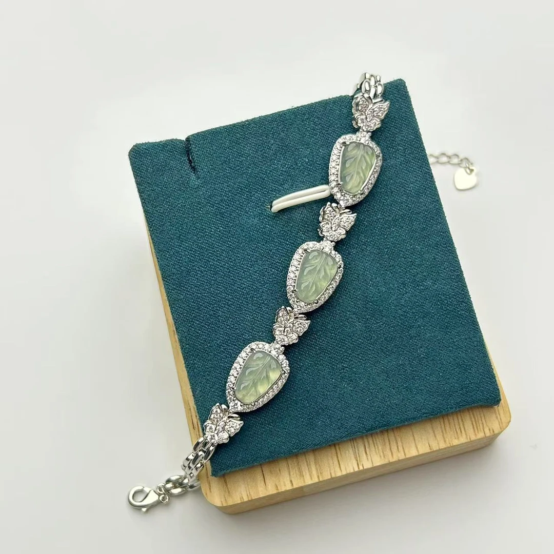 [粉丝专属]高奢臻品翡翠叶子手链 XKFC25（多样性发货）