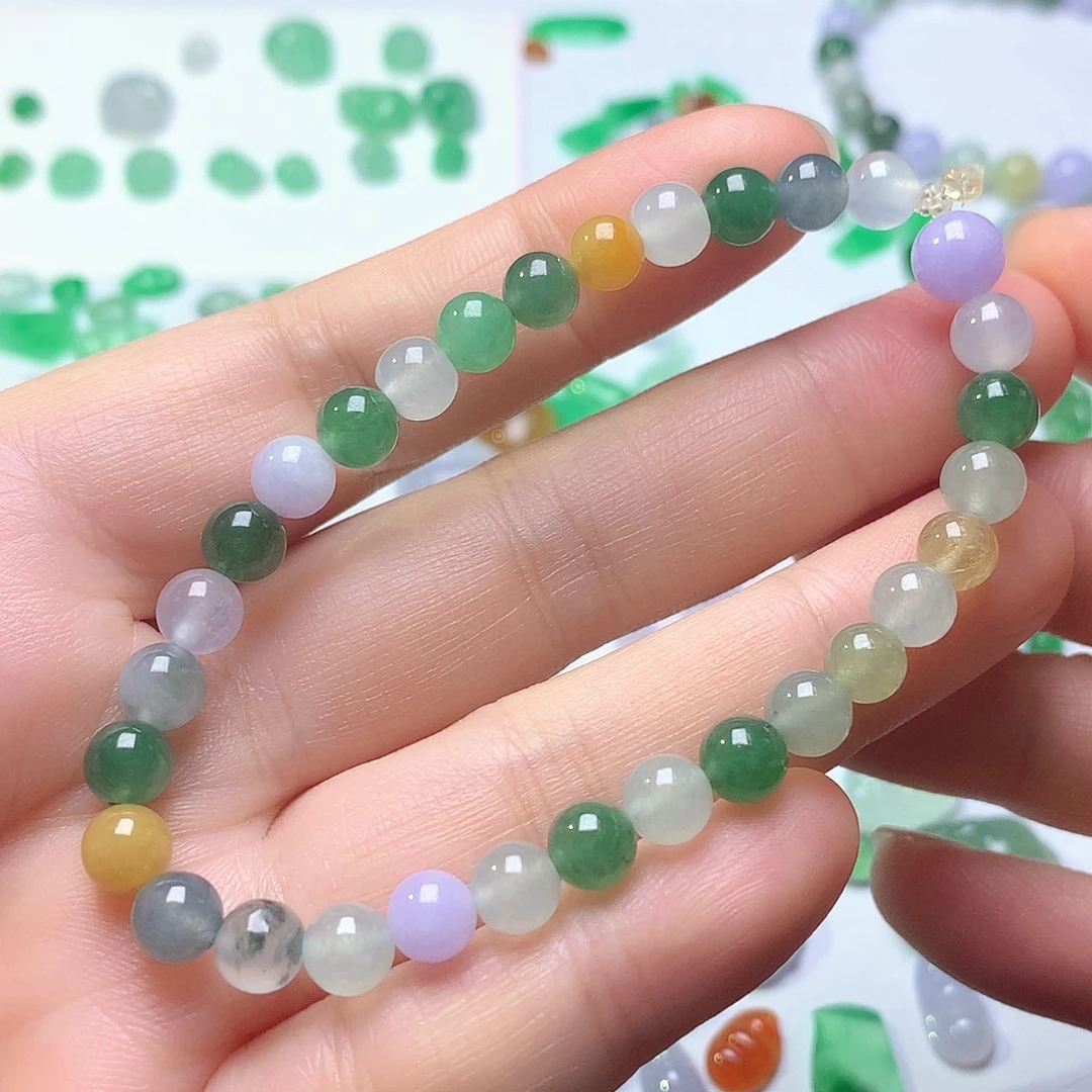 翡翠未镶嵌颈饰手串