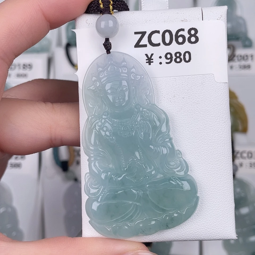 翡翠未镶嵌颈饰zc068