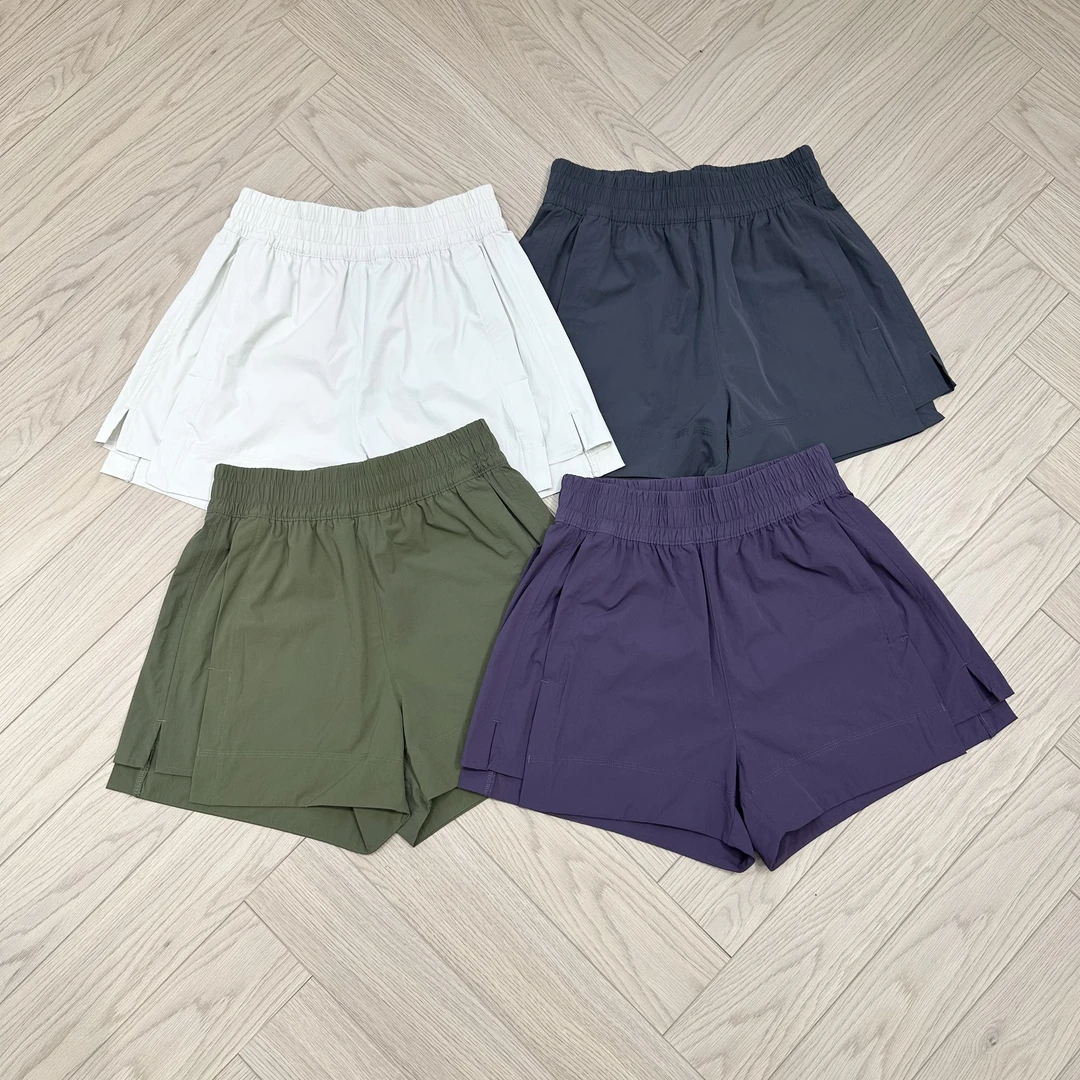 陈邓邓 瑜伽短裤 高腰松紧腰A版速干 夏季户外休闲运动短裤女2098