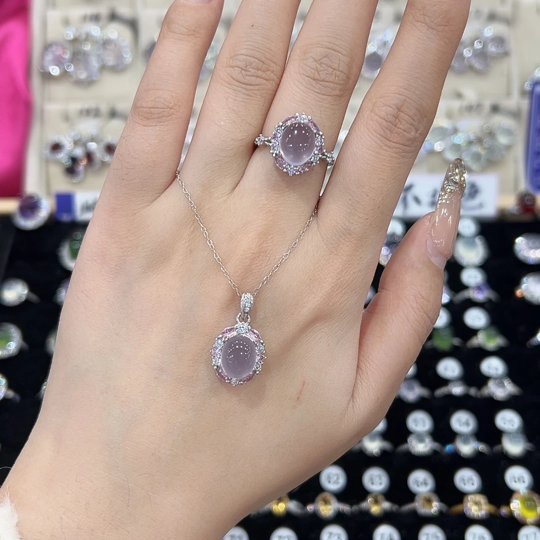 ****萤石银S925镶嵌戒指