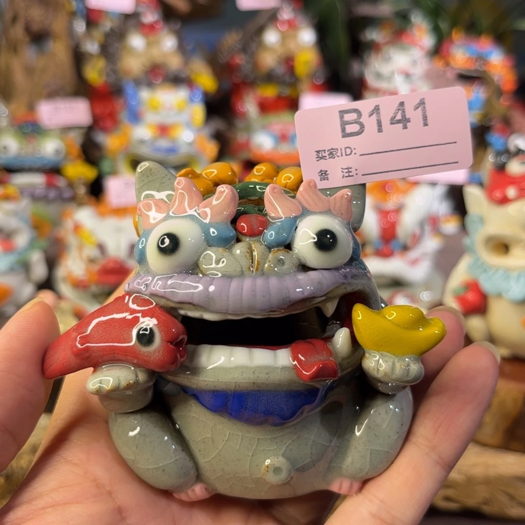 泥塑纯手工茶宠摆件