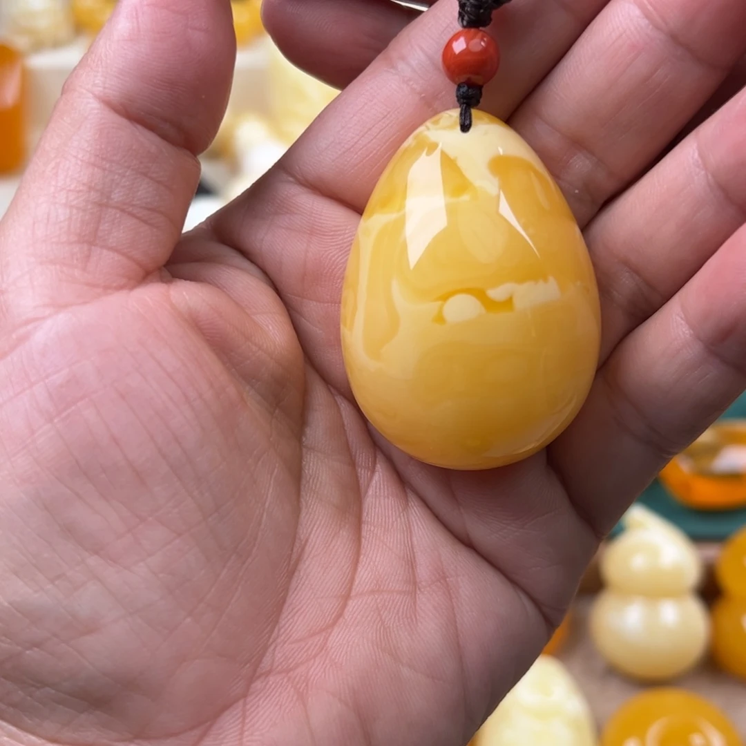 蜜蜡未镶嵌颈饰纯天然琥珀蜜蜡无优化