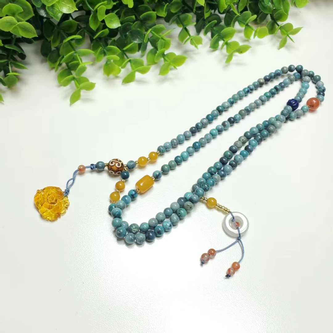 N236时尚绿松项链