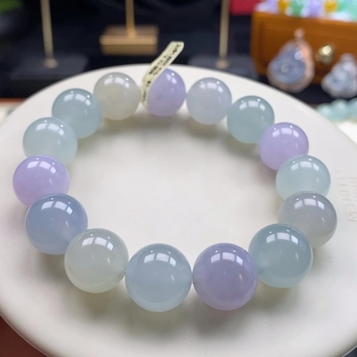 翡翠吊坠(不含链)未镶嵌翡翠多宝手串卡13+
