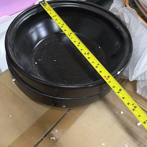 微瑕，不能明火，口径20高6，2个黑碗针孔