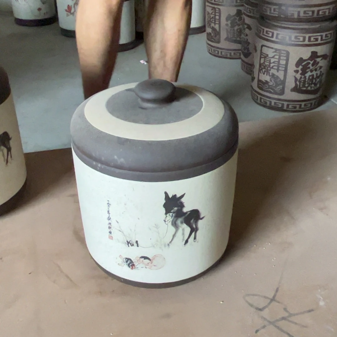 紫砂茶叶罐8饼茶叶罐