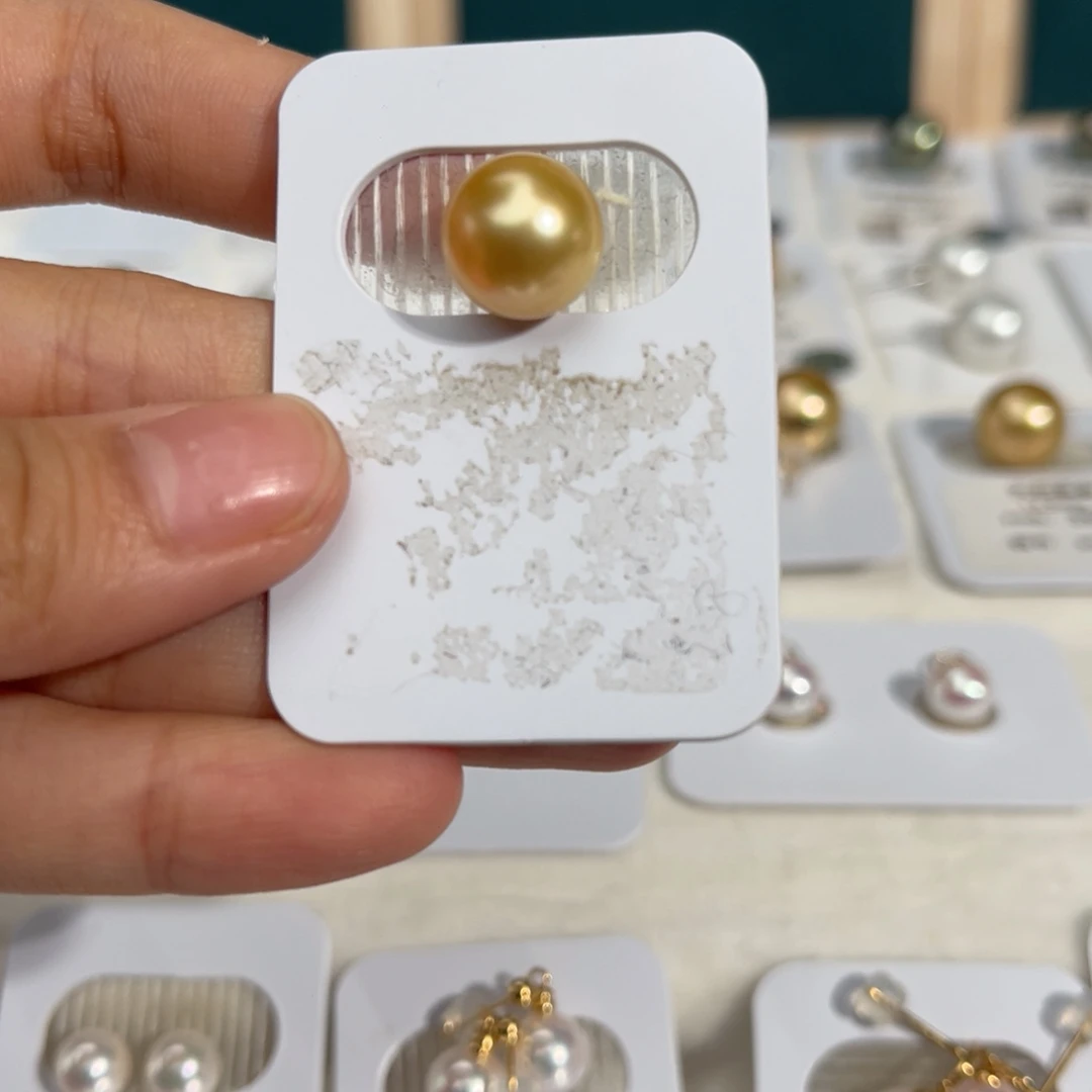 未镶嵌海水珍珠南洋金珠11-12mm