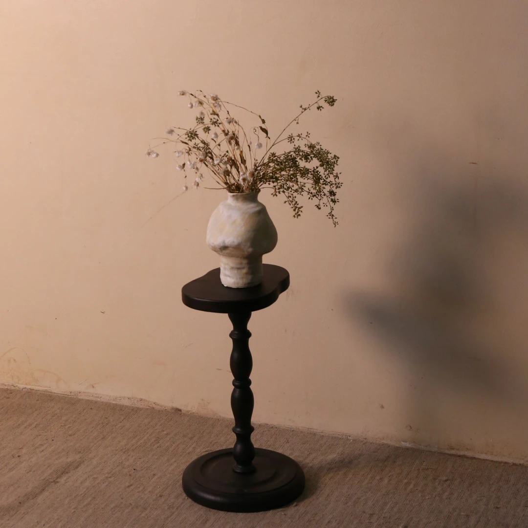 沐野家具 桤木法式杯几 法式复古边几花几创意客厅民宿阳台