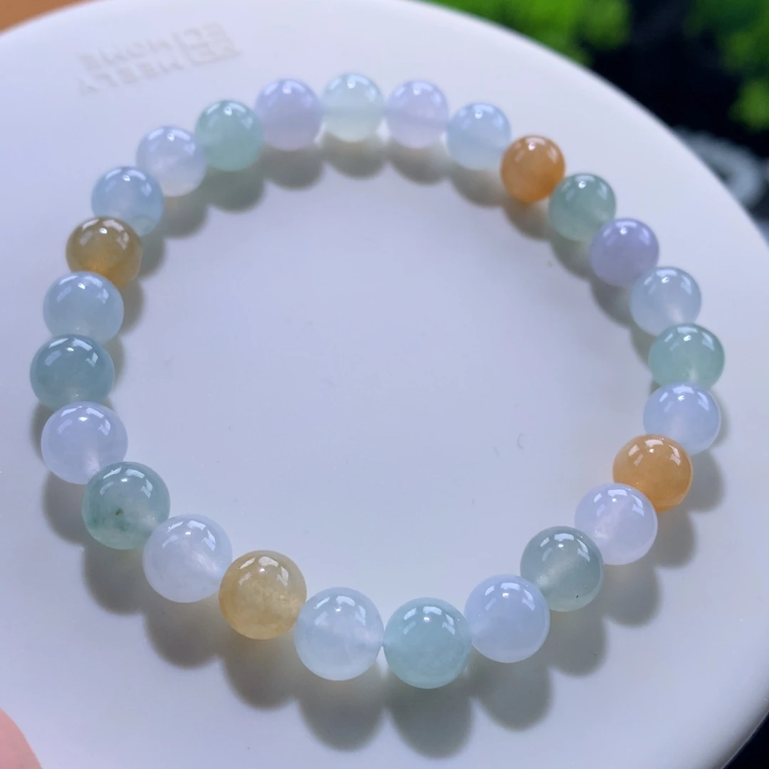 翡翠未镶嵌手链卡7.5