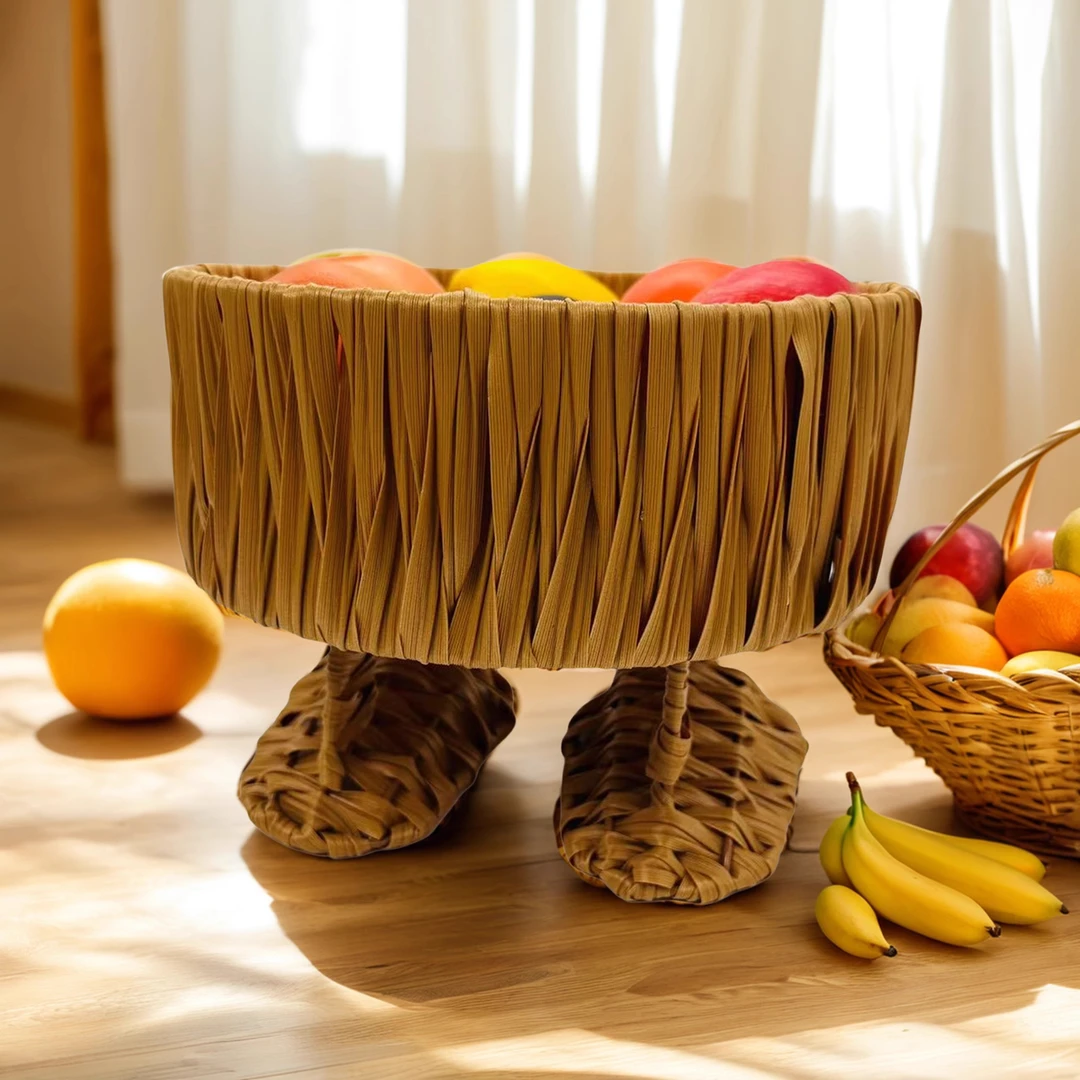 小黄人新款水果盘桌面零食客厅茶几糖果盘轻奢零食点心家用轻奢风