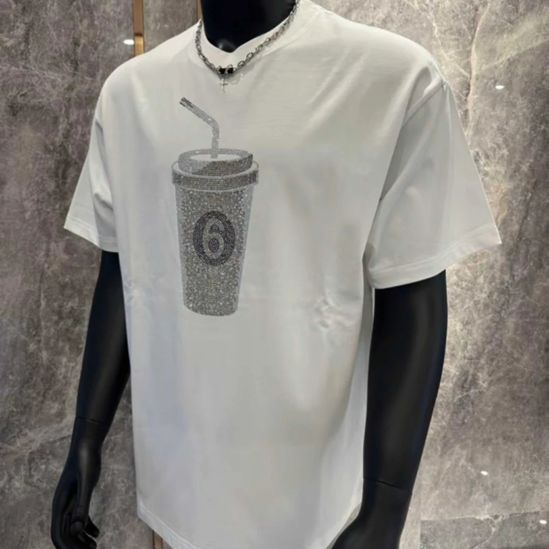 高端2025新款夏季圆领男女款短袖T恤材质【127号】