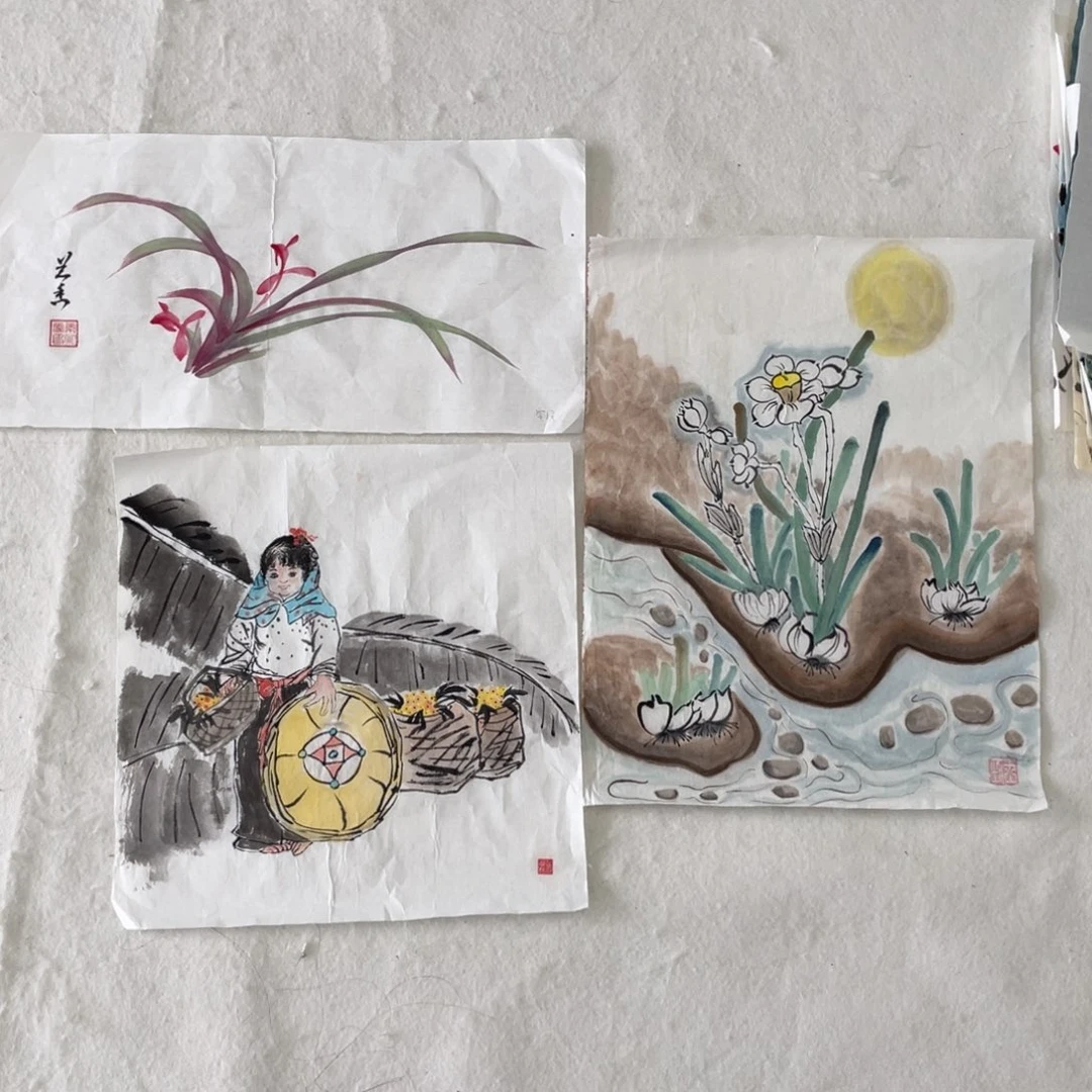 国画王劲老师绘画