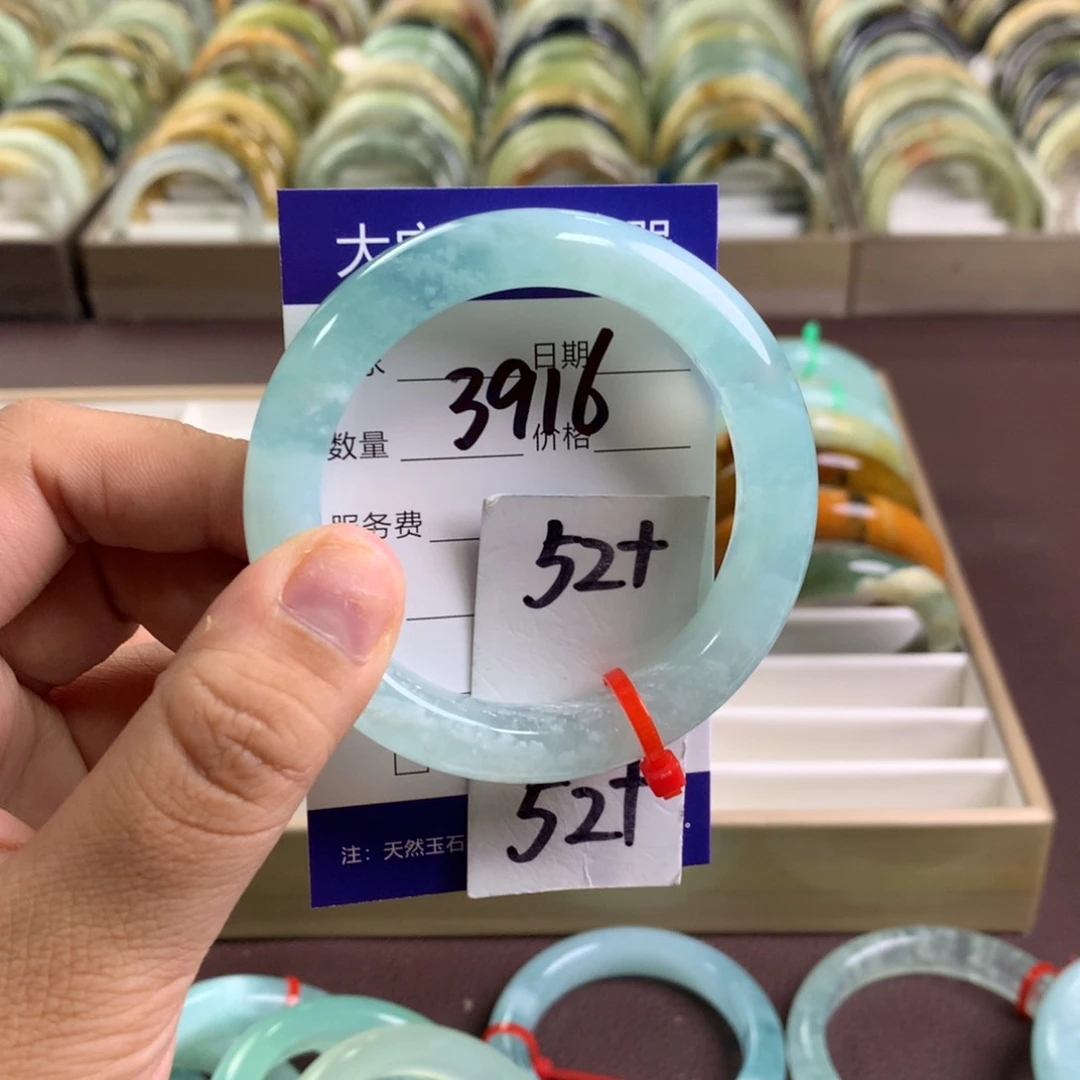 蛇纹石玉未镶嵌手镯3916