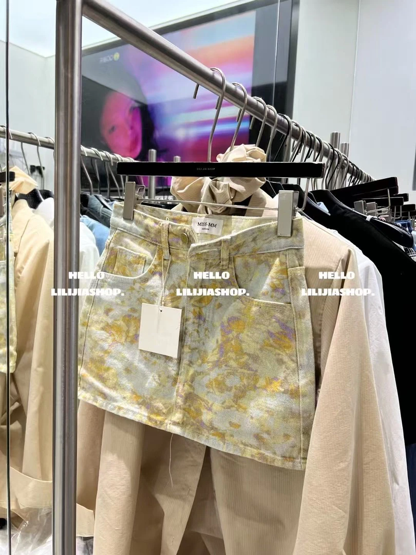 【半身际遇】韩版时尚休闲扎染百搭高腰短裤