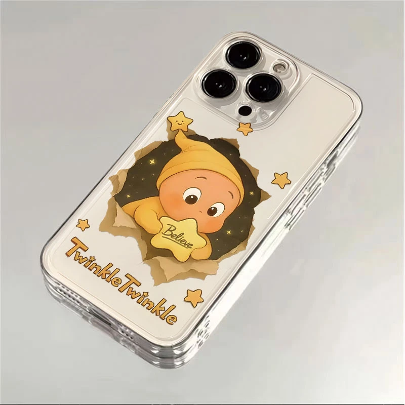 星星小人适用苹果iPhone17pro14小米15promax华为p80手机壳防摔xr
