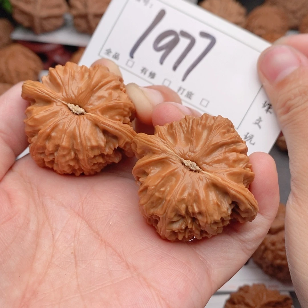 勇***强文玩核桃吊坠43白狮子1977