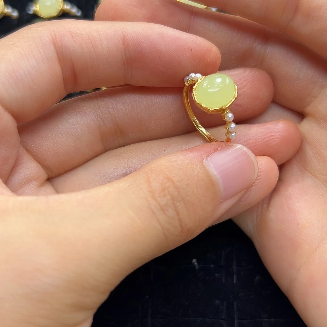 银S925镶嵌和田玉耳饰?****?