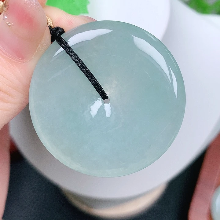 翡翠未镶嵌颈饰平安39.8-5.7