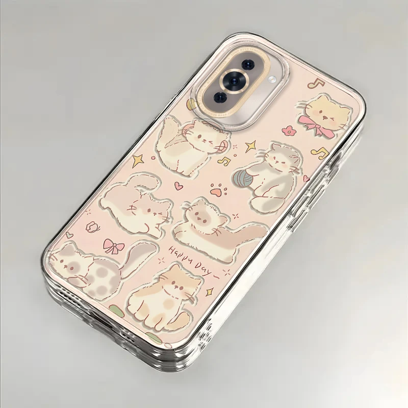 卡通猫猫适用华为nova10手机壳华为nova10Pro防摔全包硅胶保护套