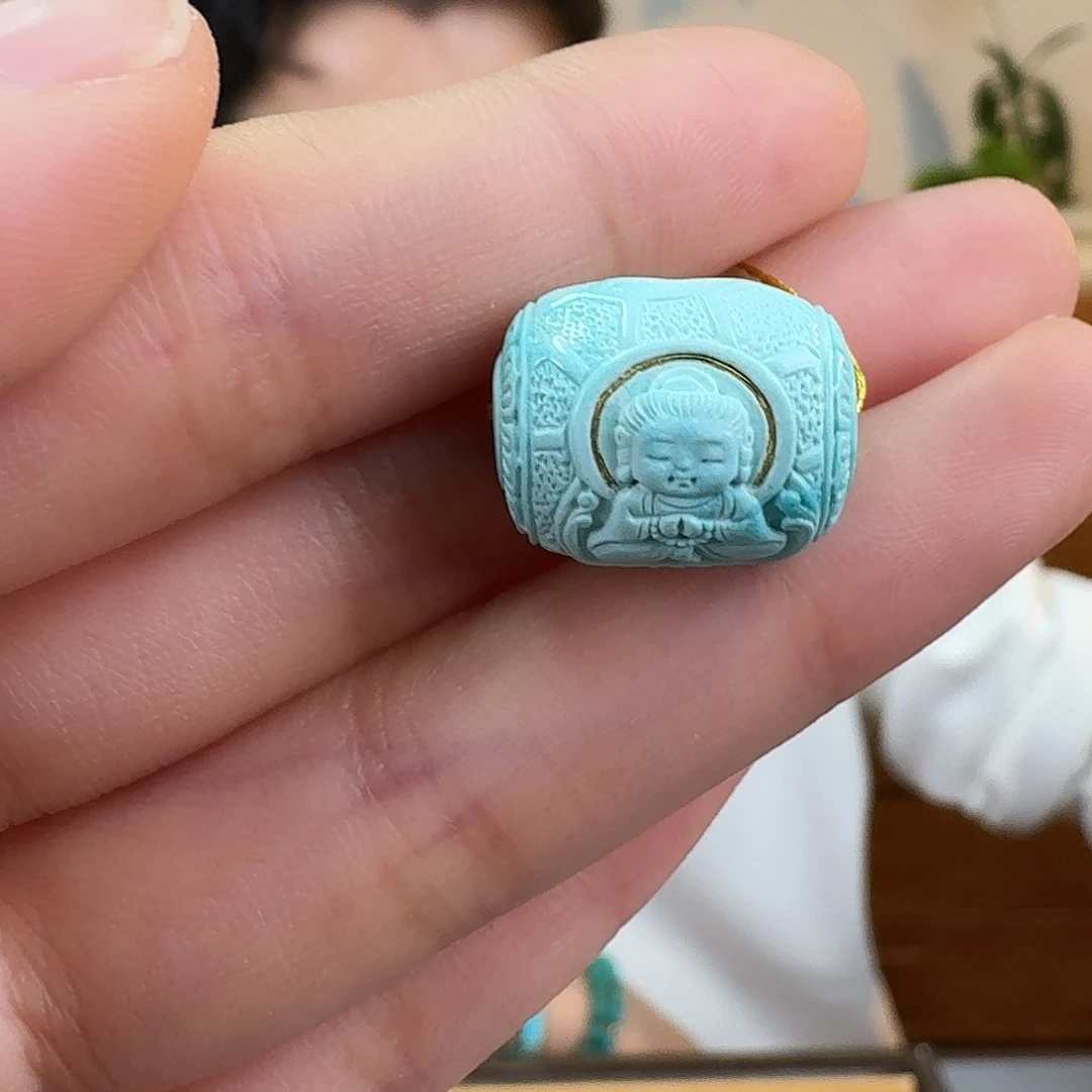 绿松石未镶嵌挂件