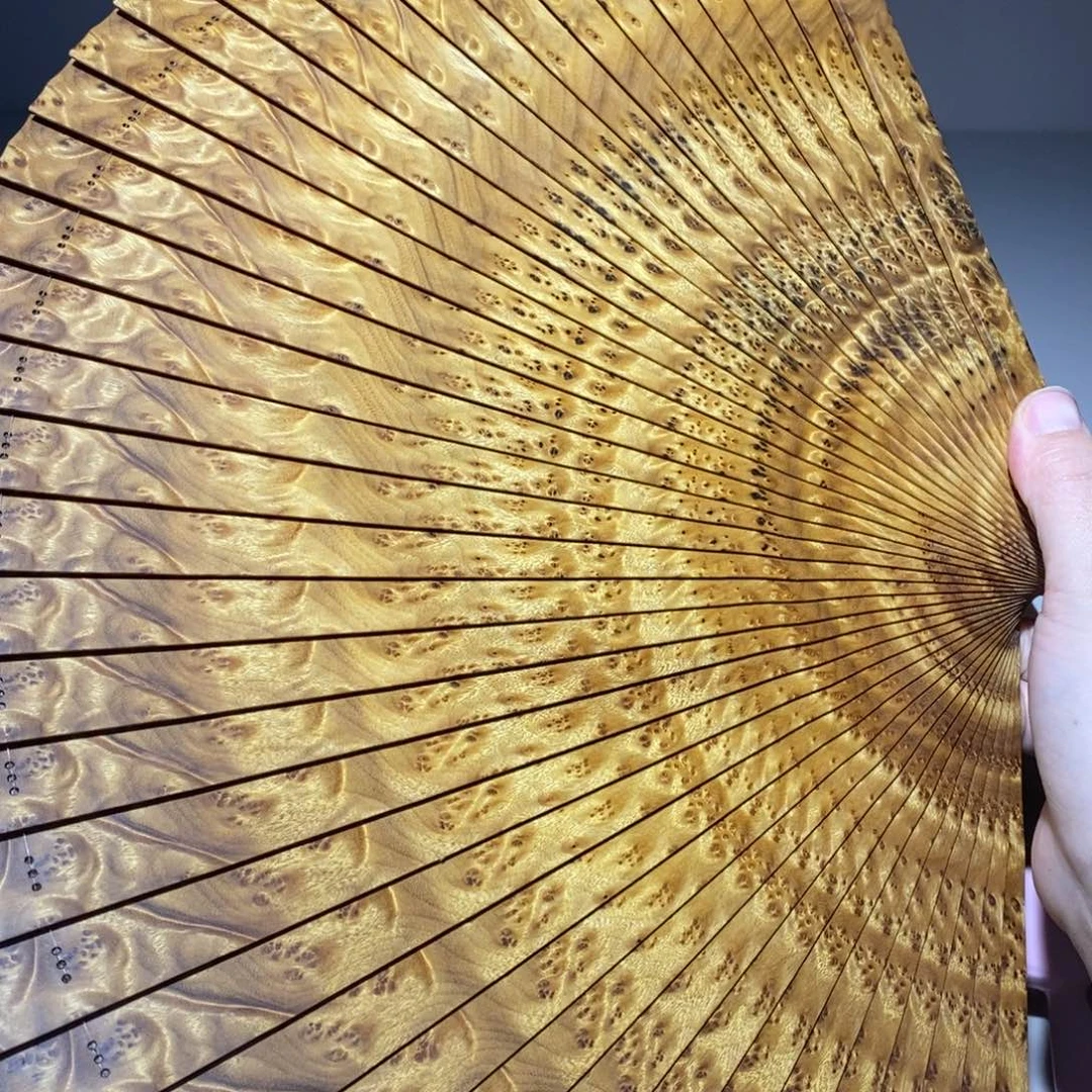 金丝楠徐*徐金丝楠木小叶桢楠扇子58