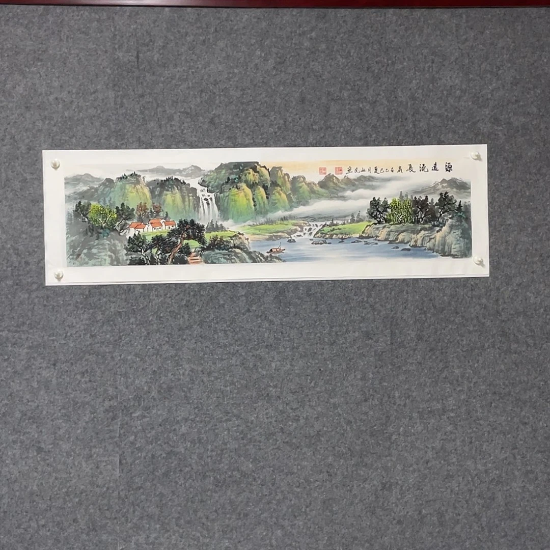 国画四尺对开画芯 捡漏