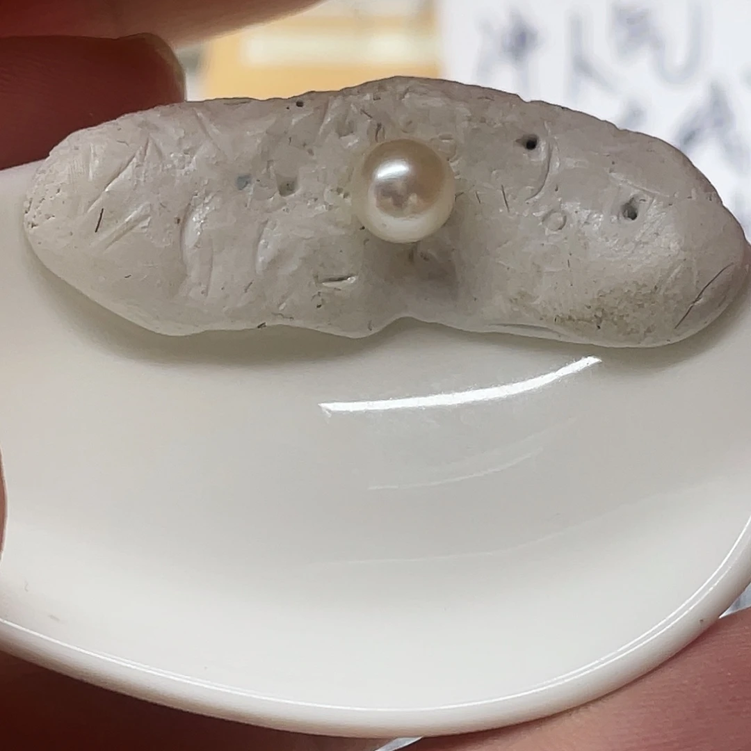 银S925镶嵌海水珍珠戒指