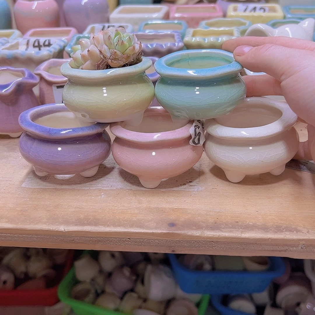 陶瓷花盆当场满12包邮