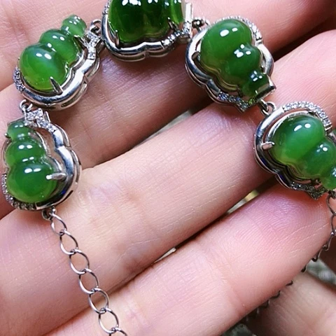 和田玉银S925镶嵌戒指