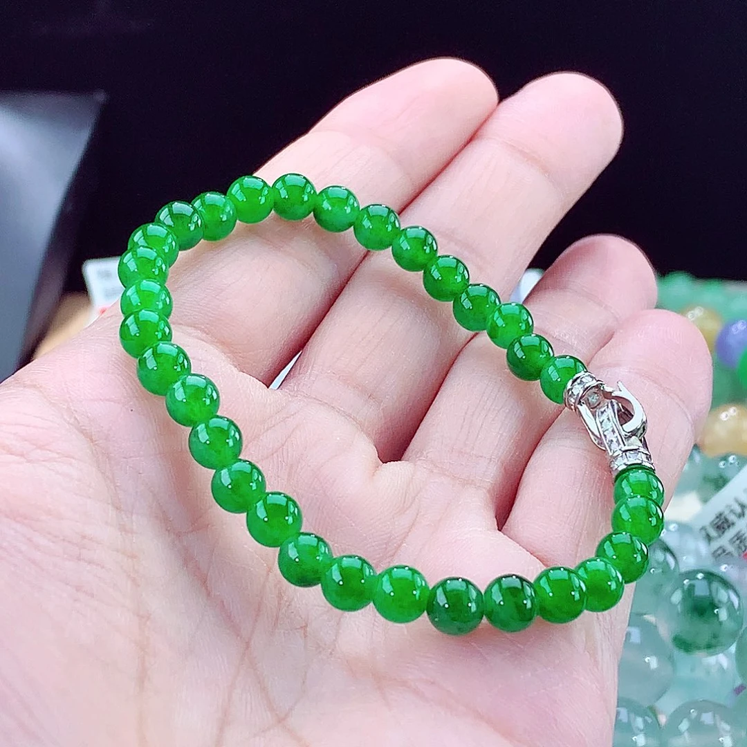 翡翠未镶嵌手链卡6