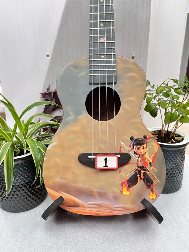 23寸桃花心面单尤克里里哪吒主题音乐启蒙乐器礼物