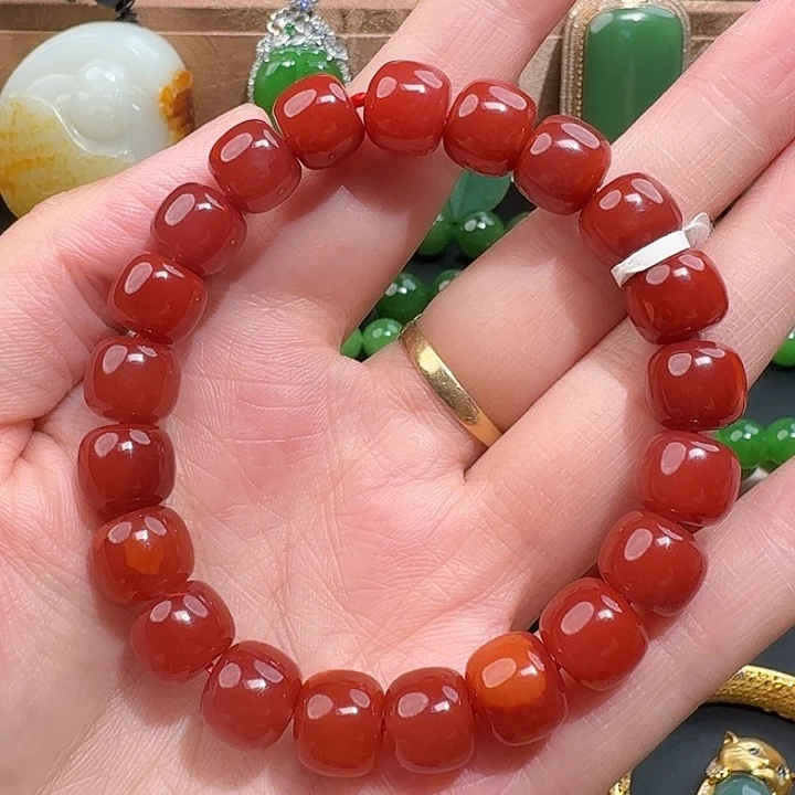 手串合金南红玛瑙原矿南红