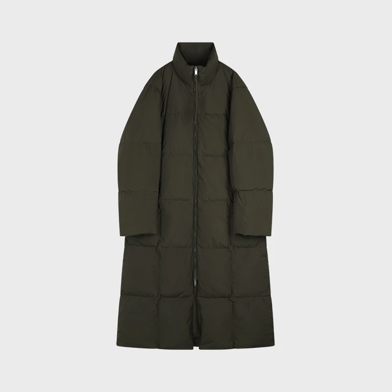 白弓BAIGONG/远山暮色保暖御寒经典立领羽绒外套53662X